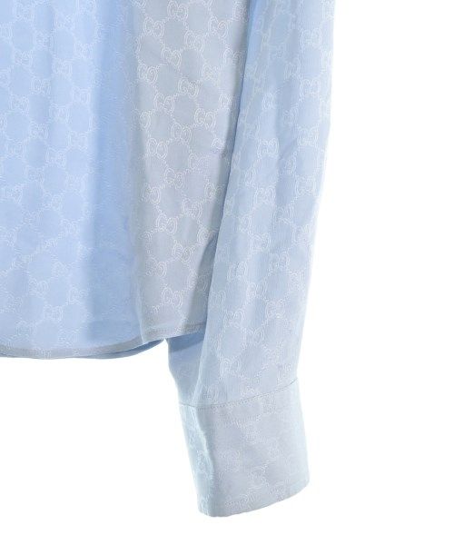 Gucci Casual Shirt Silk Blue Light