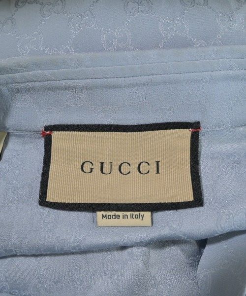 Gucci Casual Shirt Silk Blue Light