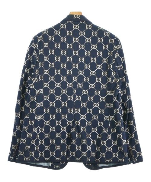 Gucci Tailored Jacket Cotton Wool Navy Off-white
