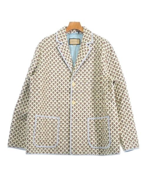 Gucci Casual Jacket Beige Red Green