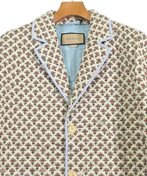 Gucci Casual Jacket Beige Red Green