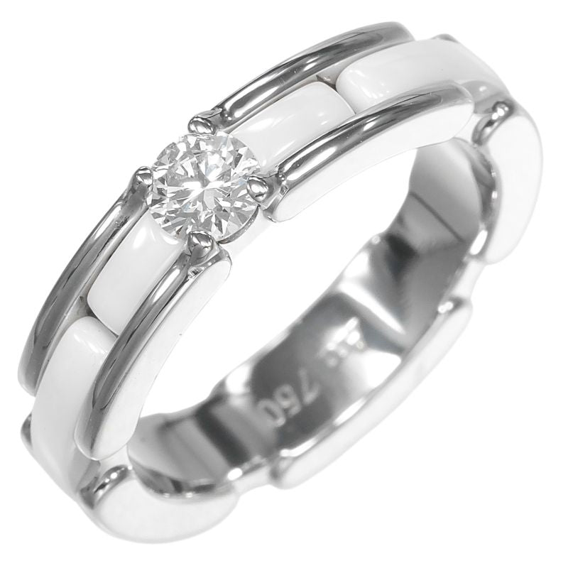 Chanel Ultra Small Gold Diamond Ceramic Ring