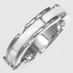 Chanel Ultra Small Gold Diamond Ceramic Ring