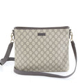 Gucci GG Supreme Leather Shoulder Bag Crossbody Messenger Brown