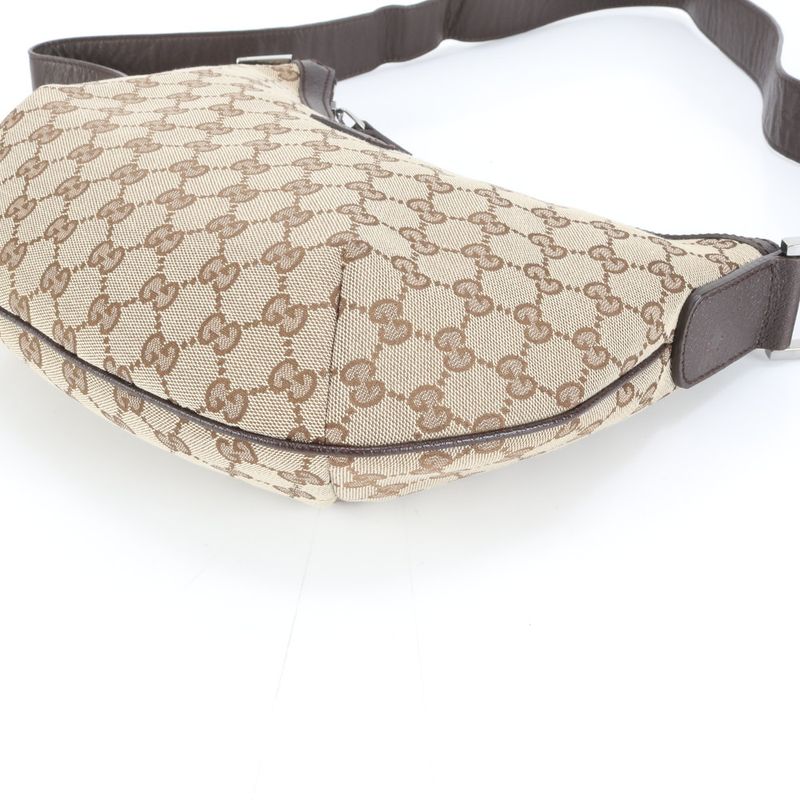 Gucci GG Canvas Leather Shoulder Bag