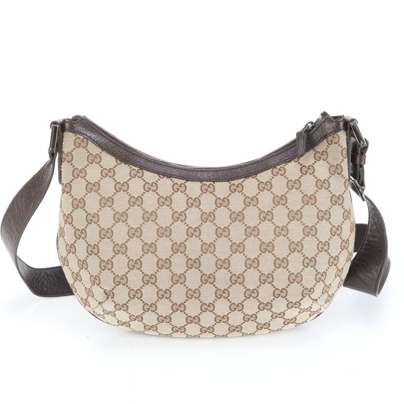 Gucci GG Canvas Leather Shoulder Bag