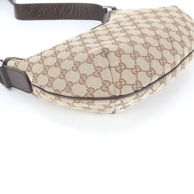 Gucci GG Canvas Leather Shoulder Bag
