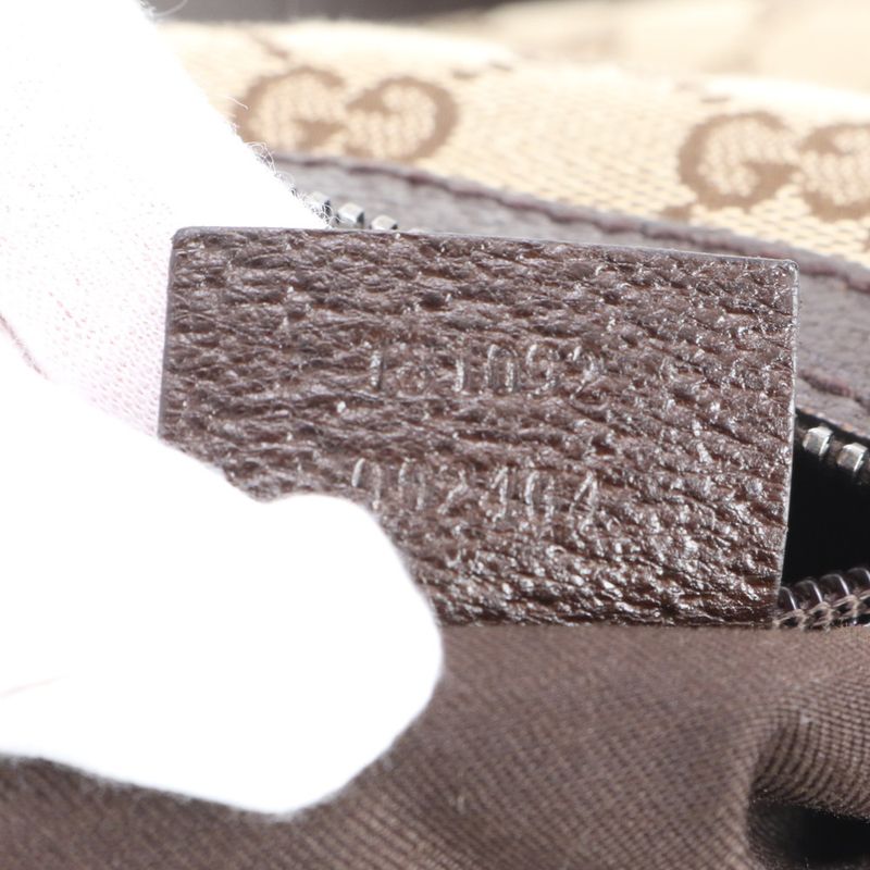 Gucci GG Canvas Leather Shoulder Bag