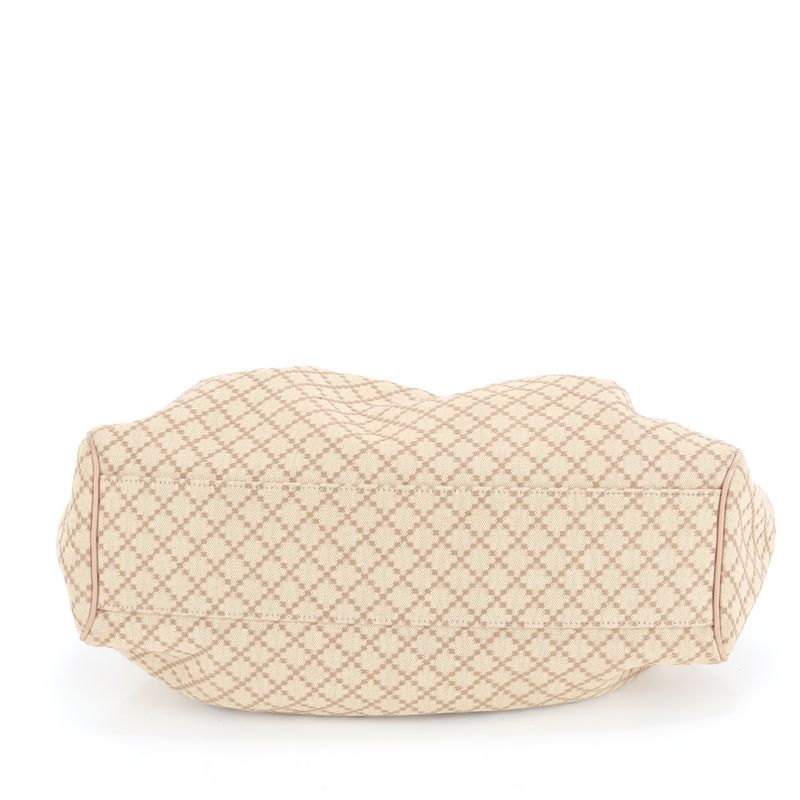 Gucci Diamante Sky Leather Canvas Tote