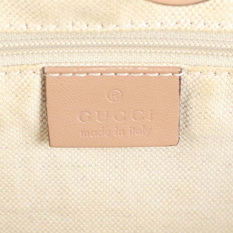Gucci Diamante Sky Leather Canvas Tote
