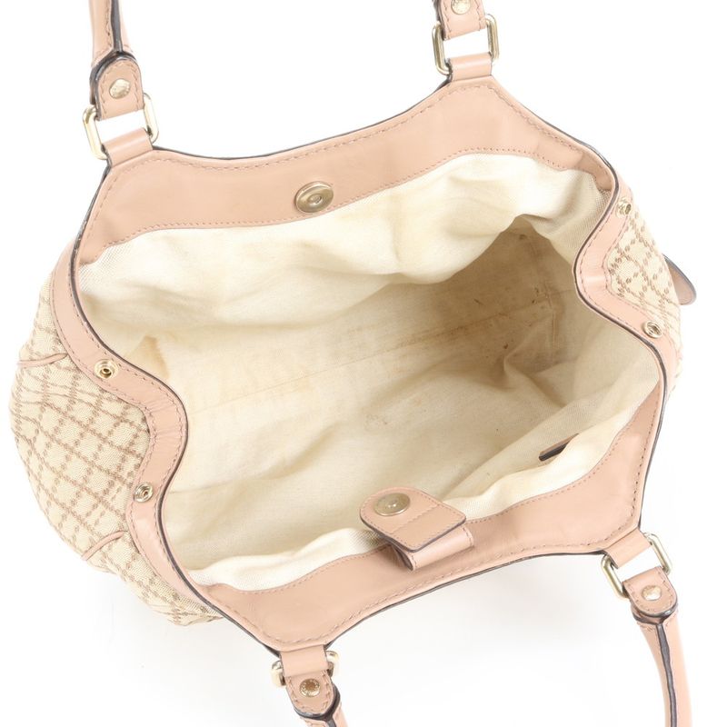 Gucci Diamante Sky Leather Canvas Tote