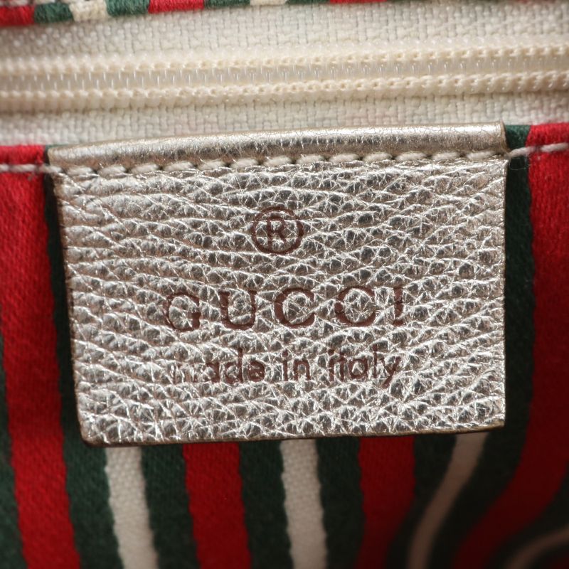 Gucci GG Canvas Leather Tote Shoulder