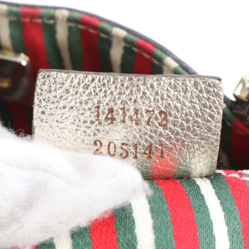 Gucci GG Canvas Leather Tote Shoulder