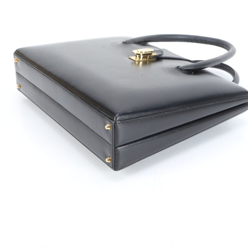 Loewe Anagram Leather Handbag Black