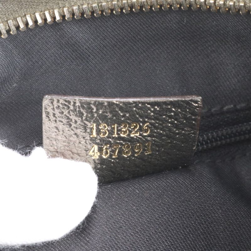 Gucci GG Canvas Leather Shoulder Bag Crossbody Hand Tote Erm