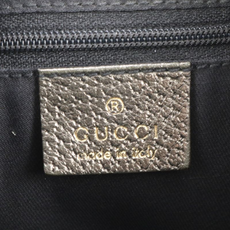 Gucci GG Canvas Leather Shoulder Bag Crossbody Hand Tote Erm