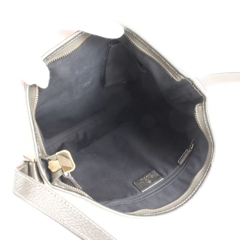 Gucci GG Canvas Leather Shoulder Bag Crossbody Hand Tote Erm