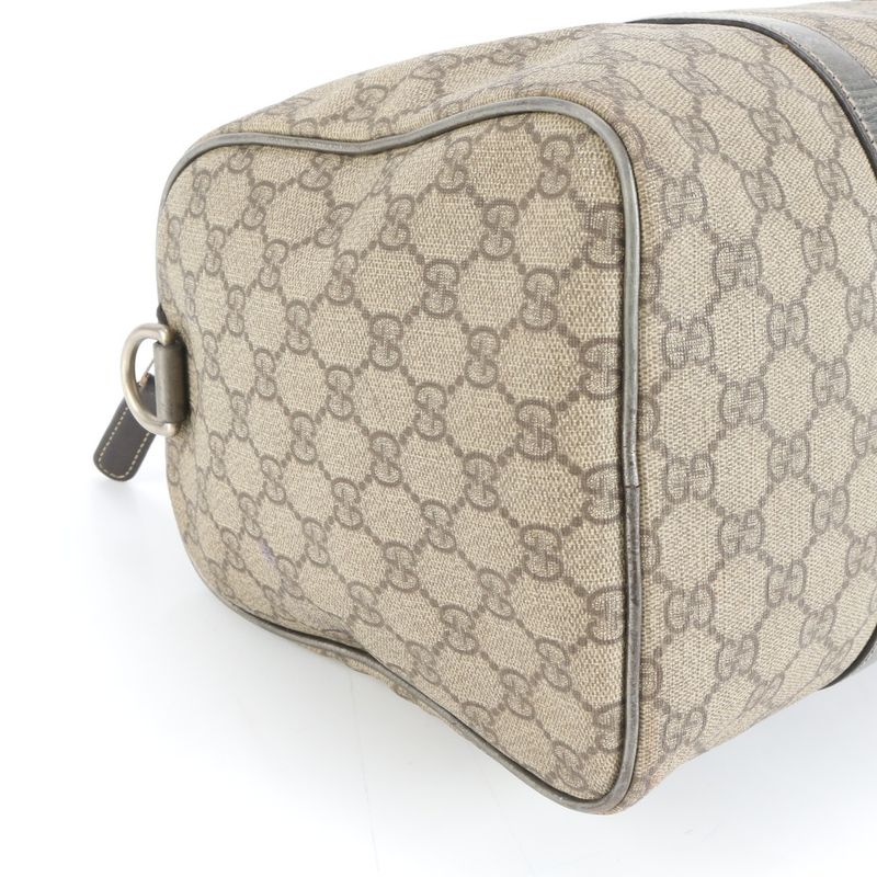 Gucci GG Supreme Leather Tote Mini Boston Shoulder Hand Gold