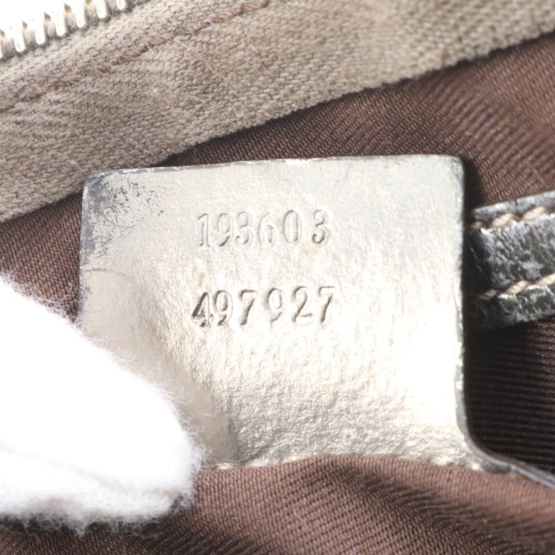 Gucci GG Supreme Leather Tote Mini Boston Shoulder Hand Gold