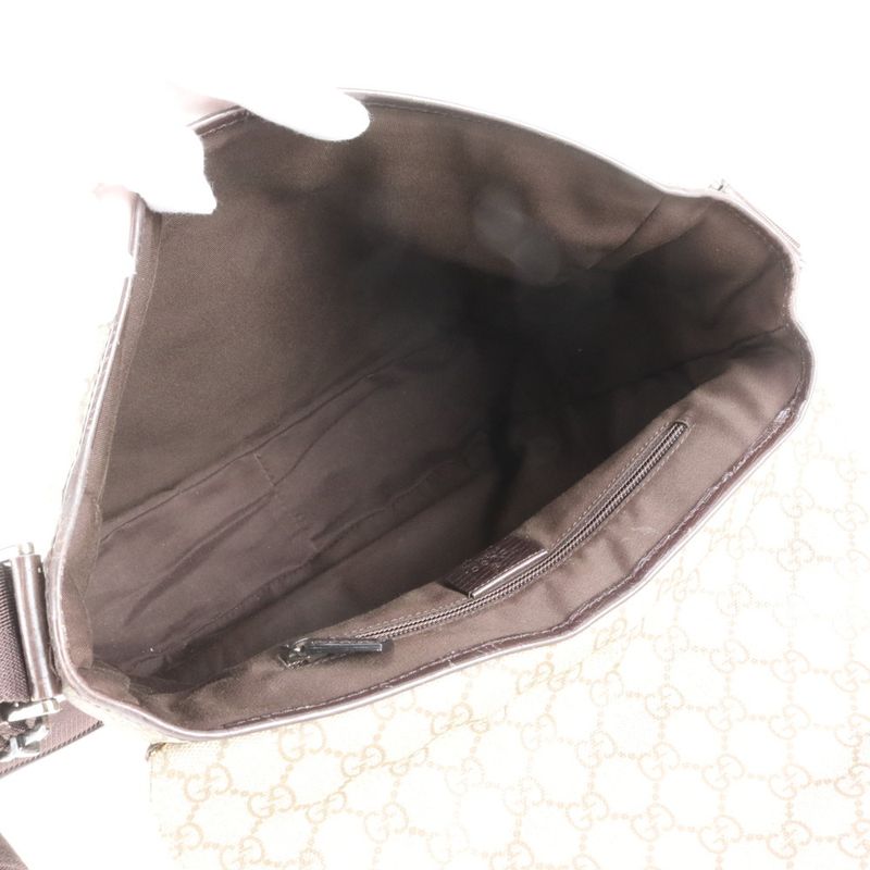 Gucci GG Supreme Leather Shoulder Bag