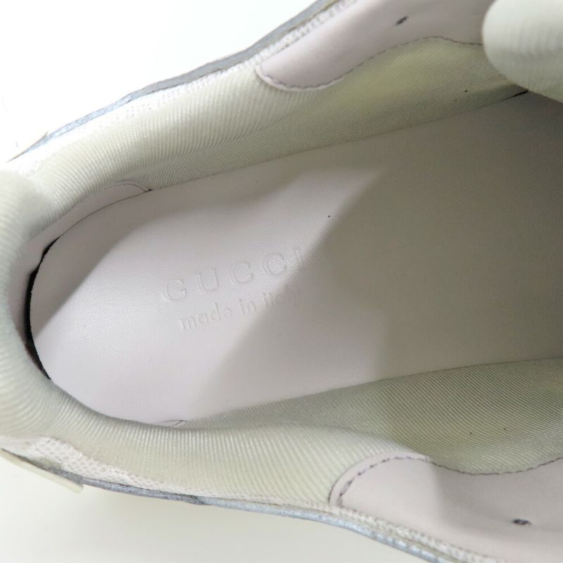 Gucci T Cube Sneakers Demetra Mesh 7.5 Gray White Low