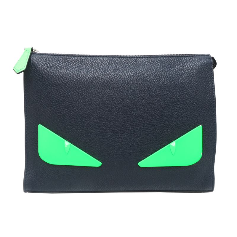 Fendi Second Bag Leather Navy
