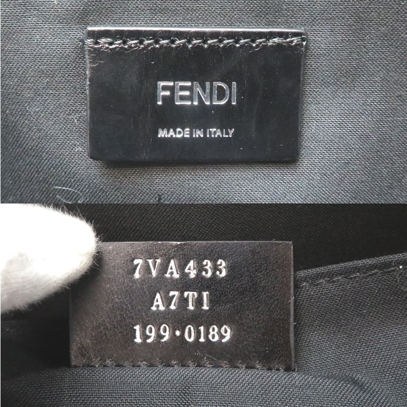Fendi Second Bag Leather Navy