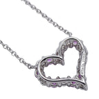 Tiffany & Co Necklace Diamond Pink Saffiano