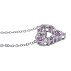 Tiffany & Co Necklace Diamond Pink Saffiano