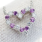 Tiffany & Co Necklace Diamond Pink Saffiano