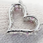 Tiffany & Co Necklace Diamond Pink Saffiano