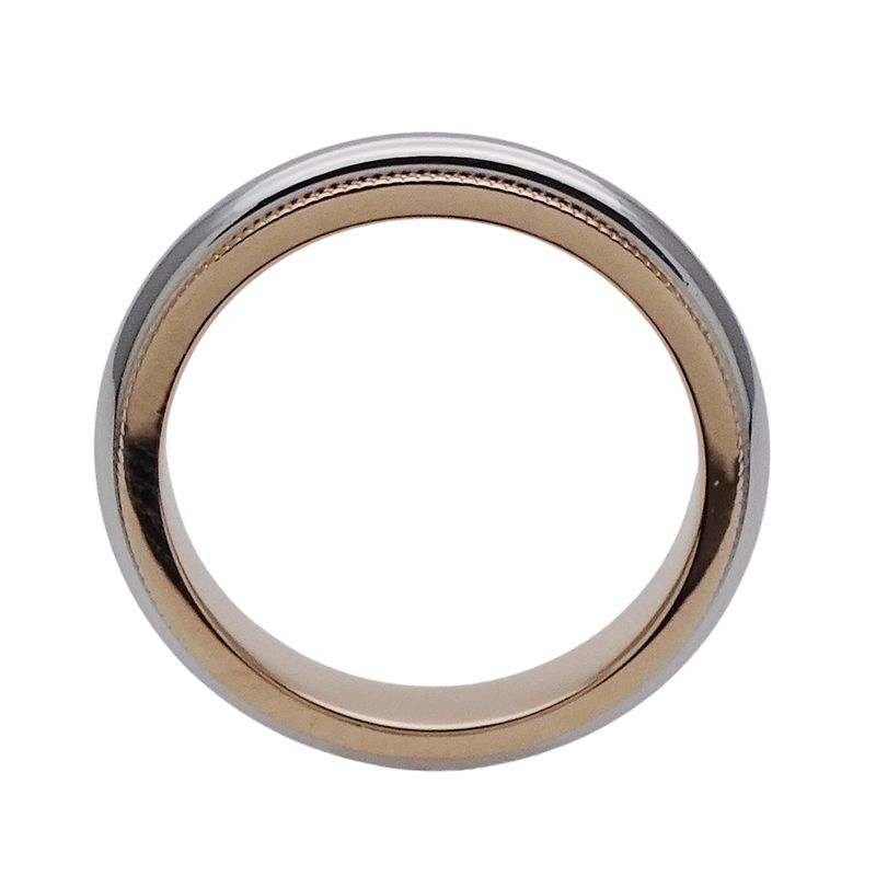 Tiffany & Co Ring Together Milgrain Silver Pink