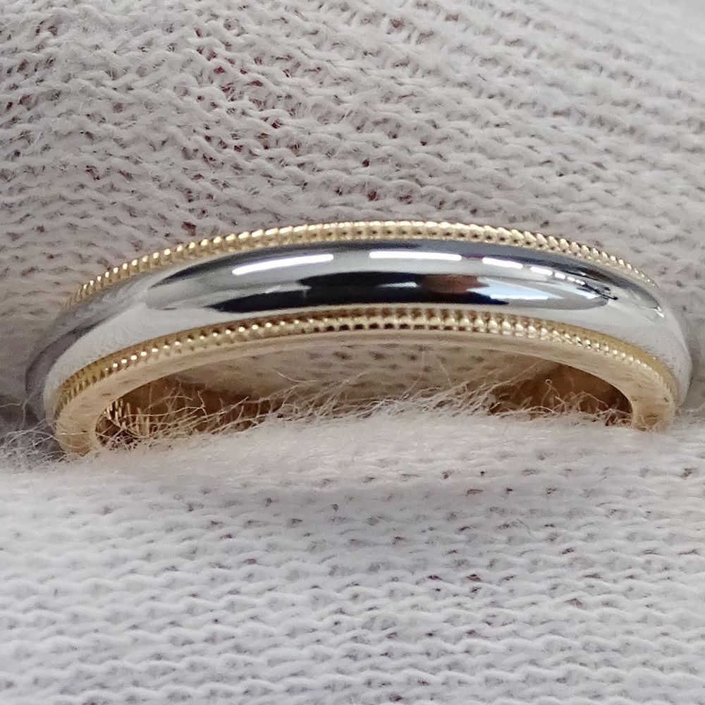 Tiffany & Co Ring Together Milgrain Silver Pink