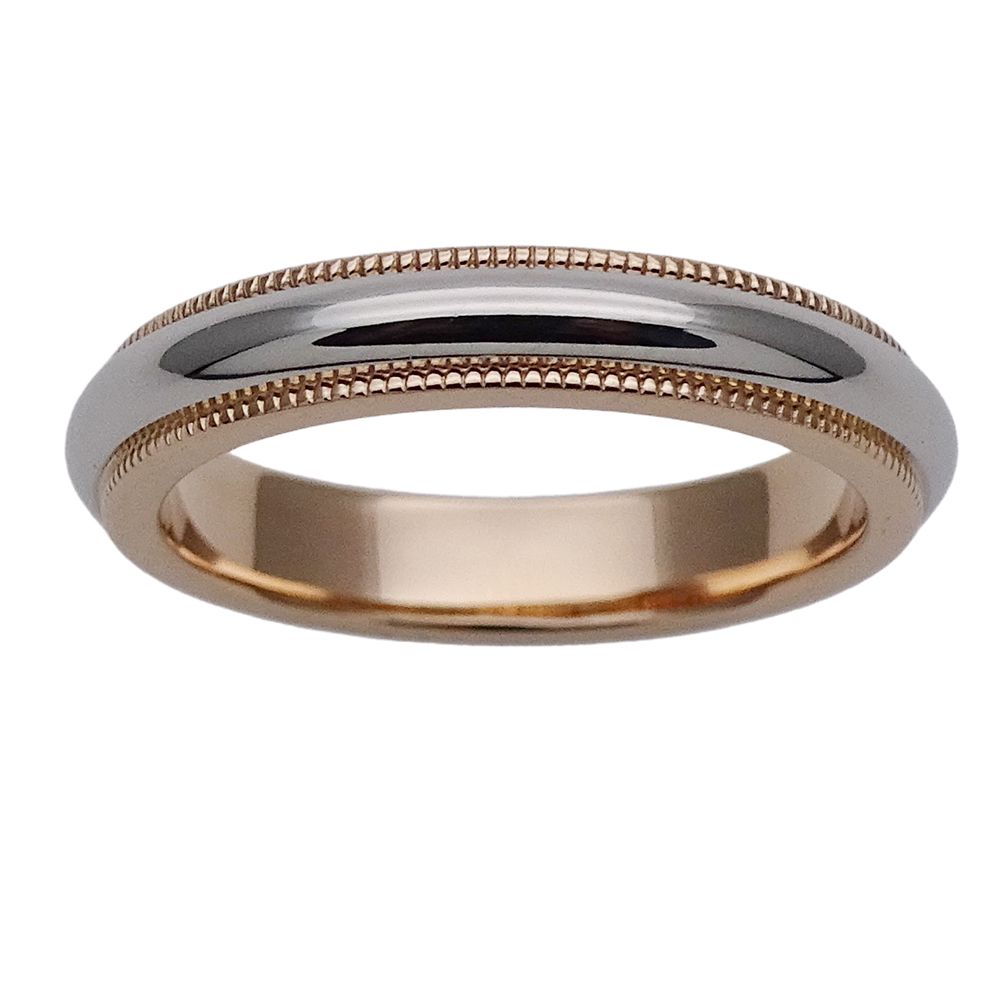 Tiffany & Co Ring Together Milgrain Silver Pink