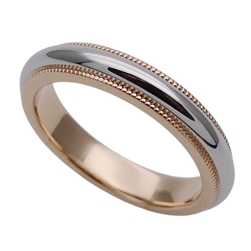 Tiffany & Co Ring Together Milgrain Silver Pink