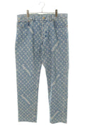 Louis Vuitton Supreme LV Monogram Regular Jeans Pants Light Blue