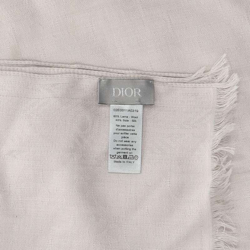 Dior Wool Silk Blue Oblique Kujagado Shawl