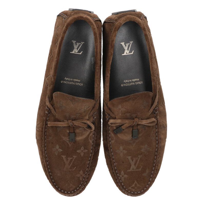Louis Vuitton LV Driver Moccasins Monogram Loafers 8