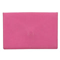 Hermes Calvi Leather Coin Purse Pink Tone