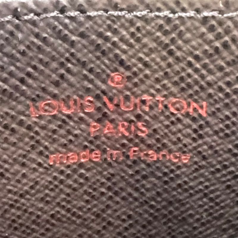 Louis Vuitton Zippy Coin Purse Damier Ebene Brown Case