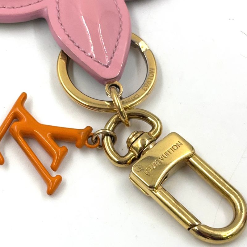 Louis Vuitton Key Holder LV Pop Flower Monogram Brown Light Pink Wallet Ac X Light