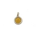 Hermes Yellow Gold Silver Pendant Top