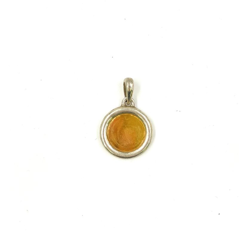 Hermes Yellow Gold Silver Pendant Top
