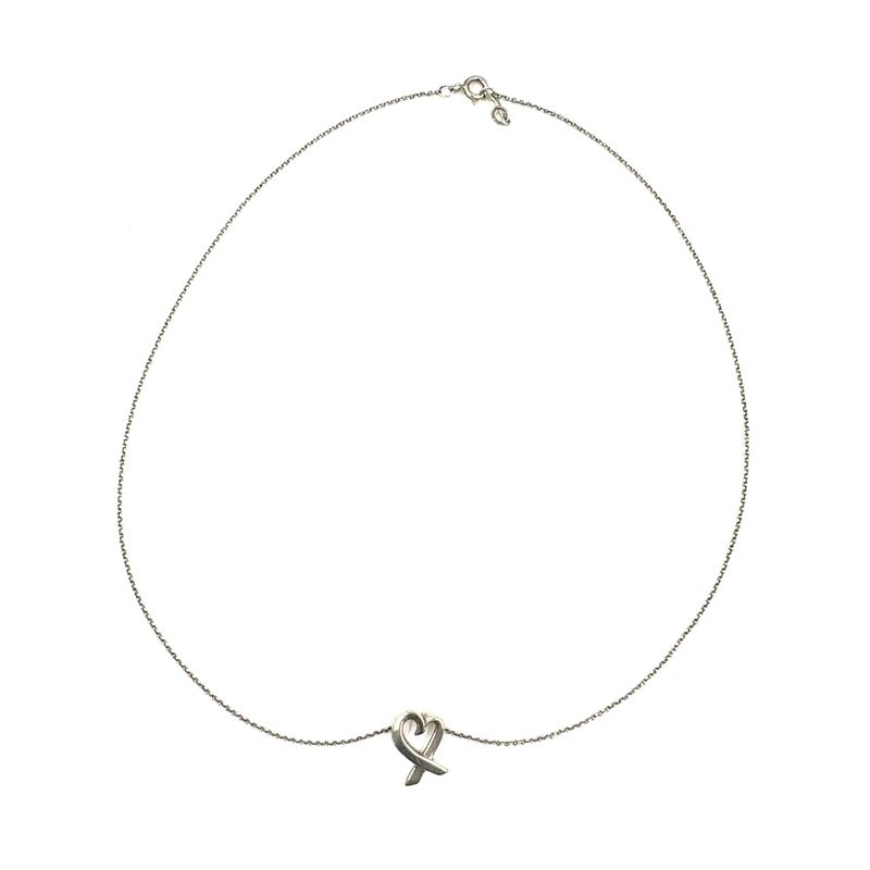 Tiffany & Co Loving Heart Paloma Picasso Silver Necklace