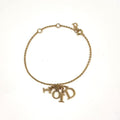 Dior Logo Gold Plated Bracelet Bangle
