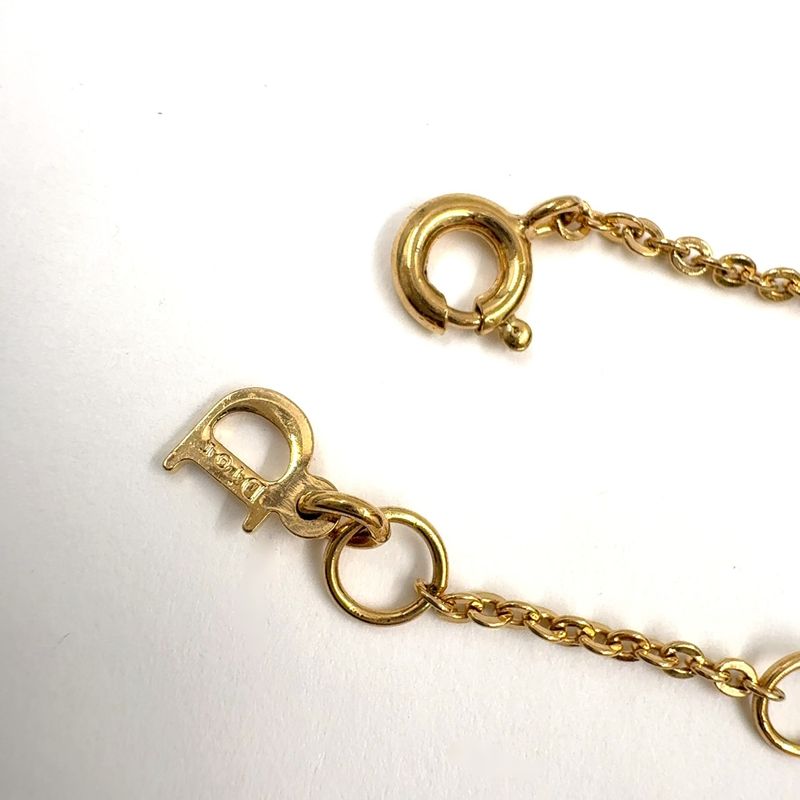 Dior Logo Gold Plated Bracelet Bangle