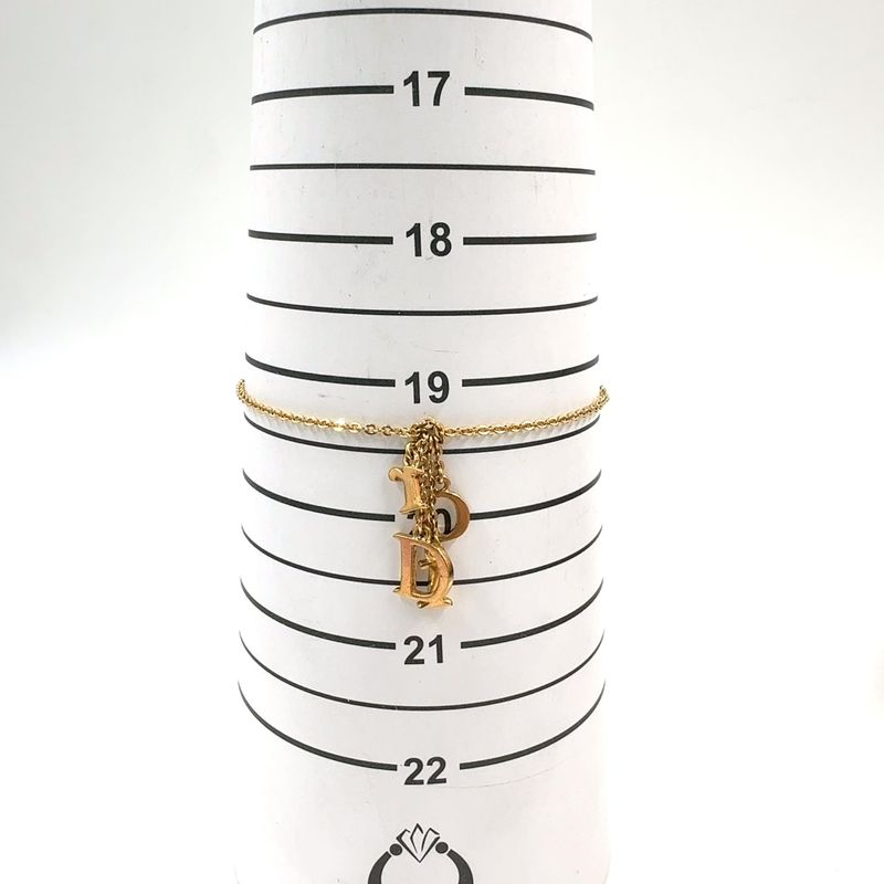 Dior Logo Gold Plated Bracelet Bangle