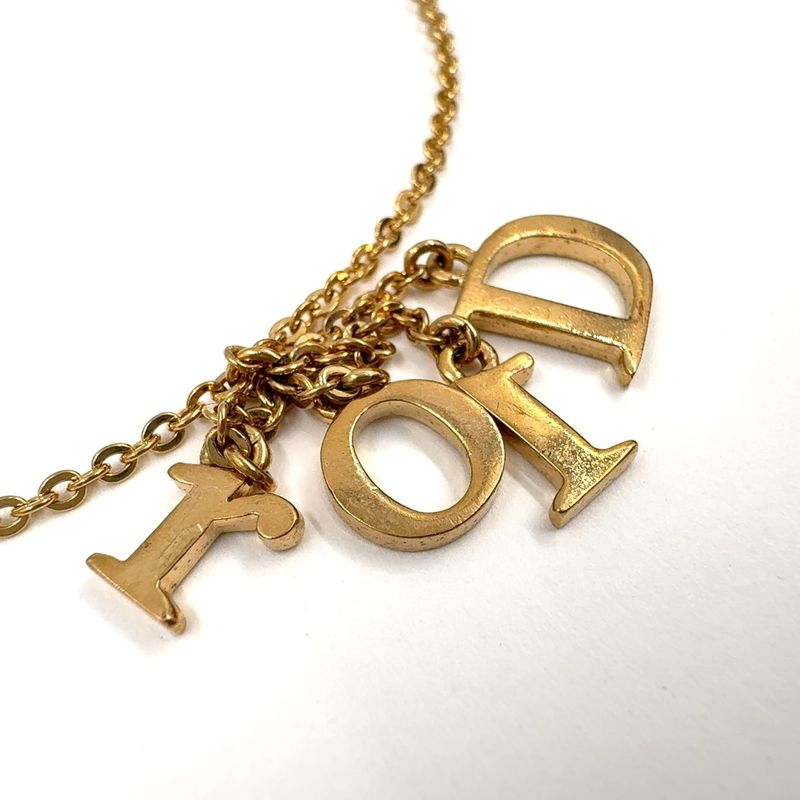 Dior Logo Gold Plated Bracelet Bangle