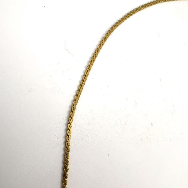 Dior CD Logo Gold Plated Necklace