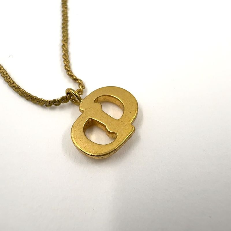 Dior CD Logo Gold Plated Necklace